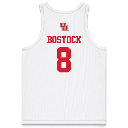 Houston - NCAA Women's Basketball : Summer Bostock - White Basketball Jersey-1