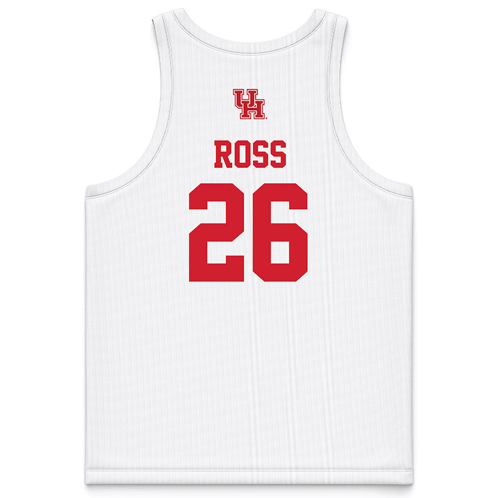 Houston - NCAA Women's Basketball : Jorynn Ross - White Basketball Jersey-1