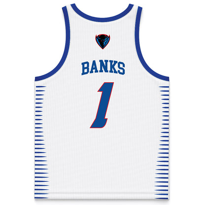 DePaul - NCAA Men's Basketball : Kaleb Banks - White Basketball Jersey-1