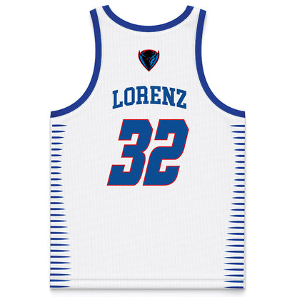 DePaul - NCAA Men's Basketball : Jeremy Lorenz - White Basketball Jersey-1