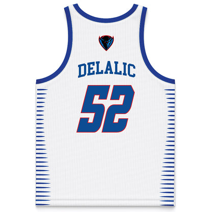 DePaul - NCAA Men's Basketball : Amsal Delalic - White Basketball Jersey-1