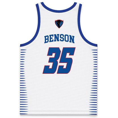 DePaul - NCAA Men's Basketball : NJ Benson - White Basketball Jersey