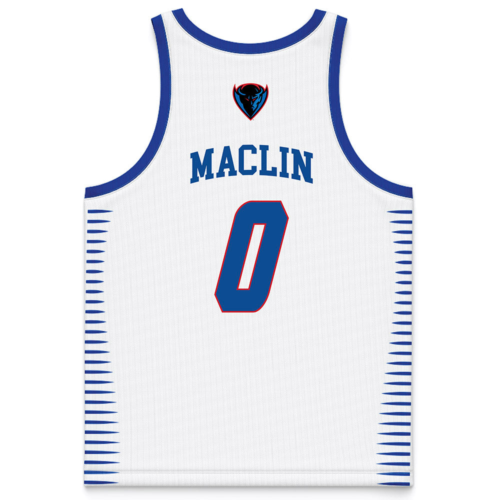DePaul - NCAA Men's Basketball : Brandon Maclin - White Basketball Jersey-1