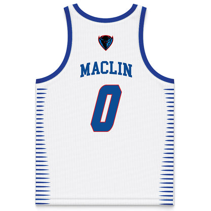 DePaul - NCAA Men's Basketball : Brandon Maclin - White Basketball Jersey-1