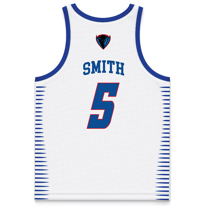 DePaul - NCAA Men's Basketball : RJ Smith - White Basketball Jersey-1