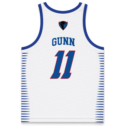 DePaul - NCAA Men's Basketball : CJ Gunn - White Basketball Jersey