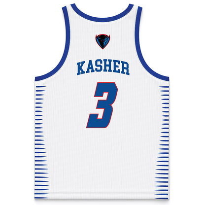 DePaul - NCAA Men's Basketball : Nate Kasher - White Basketball Jersey