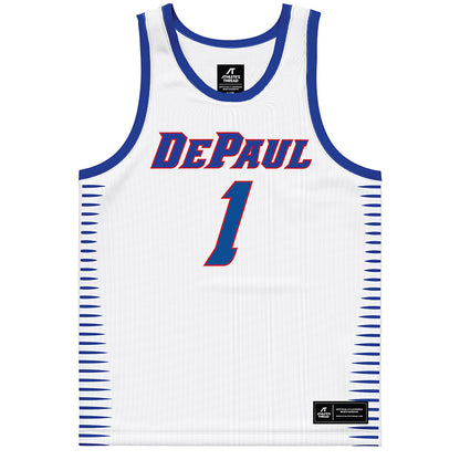 DePaul - NCAA Men's Basketball : Kaleb Banks - White Basketball Jersey-0