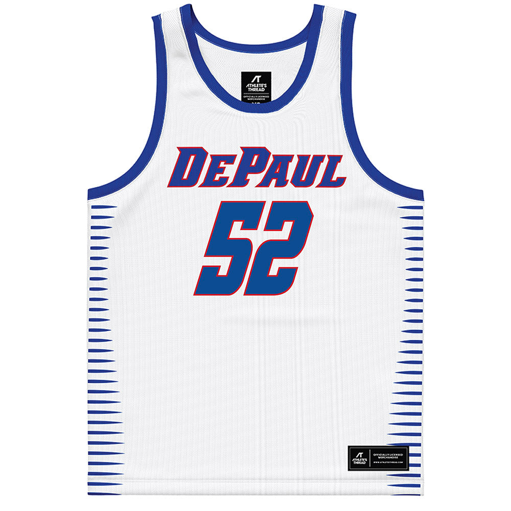 DePaul - NCAA Men's Basketball : Amsal Delalic - White Basketball Jersey-0