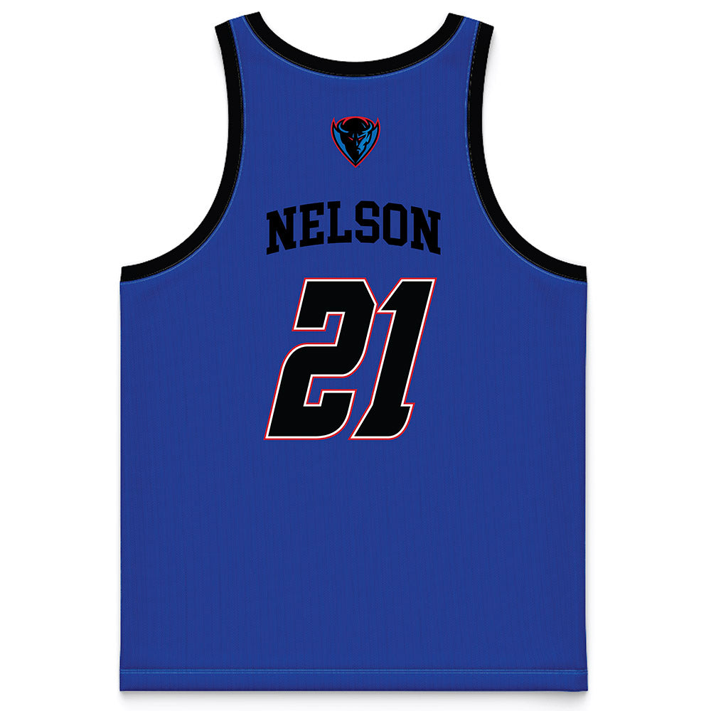 DePaul - NCAA Women's Basketball : Natiah Nelson - Purple Basketball Jersey-1