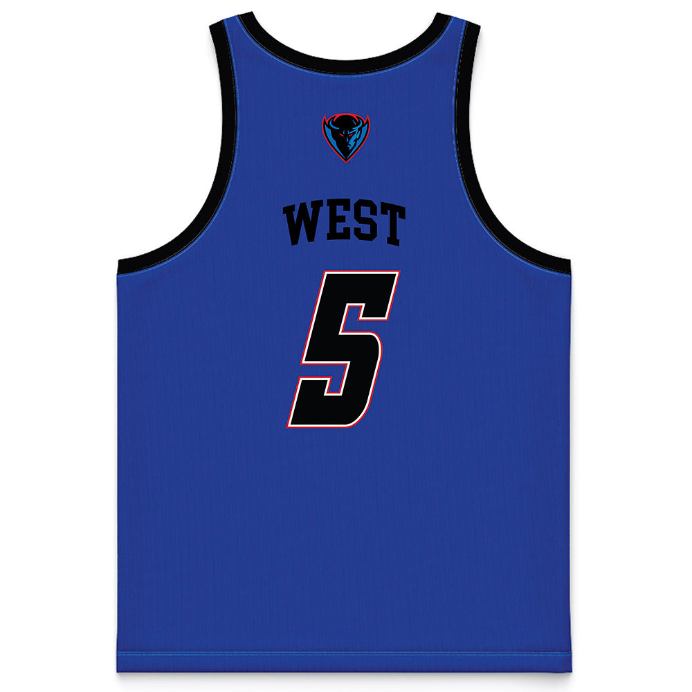 DePaul - NCAA Women's Basketball : Alayna West - Purple Basketball Jersey