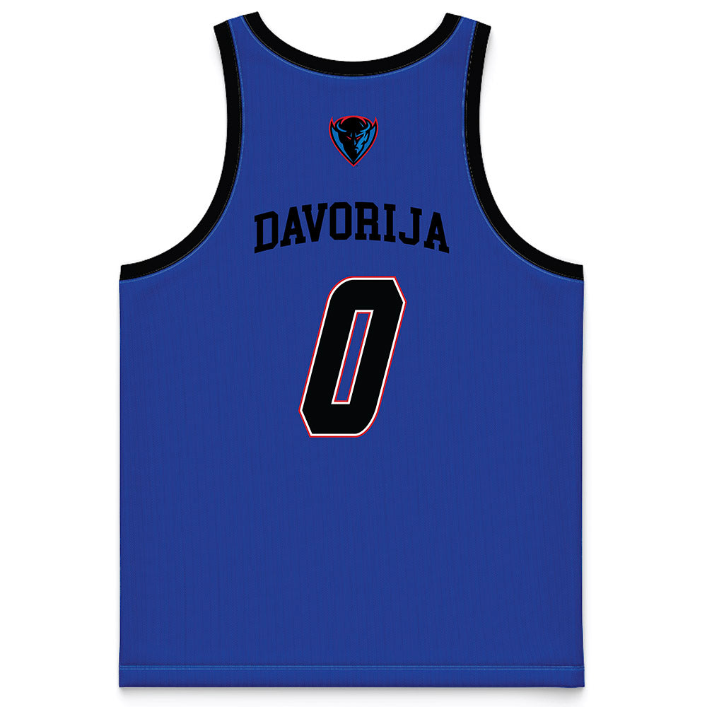 DePaul - NCAA Women's Basketball : Gina Davorija - Purple Basketball Jersey-1