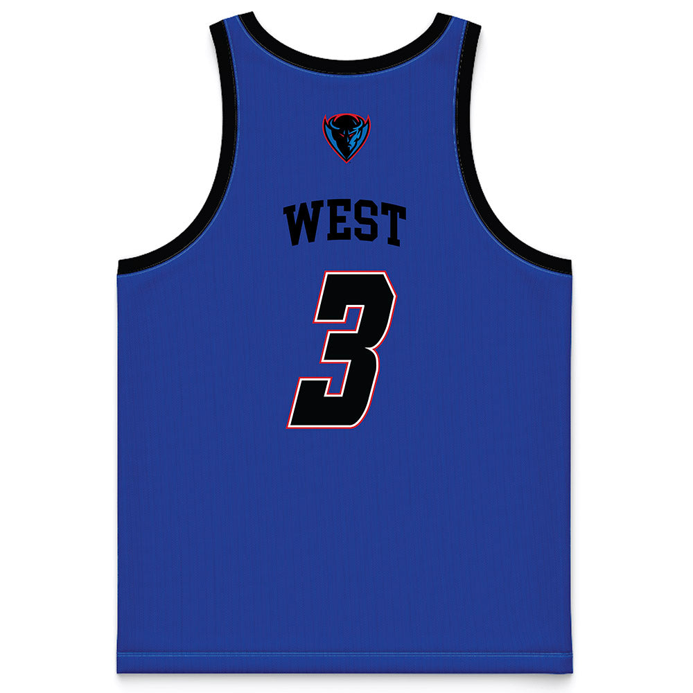 DePaul - NCAA Women's Basketball : Alayna West - Purple Basketball Jersey-1