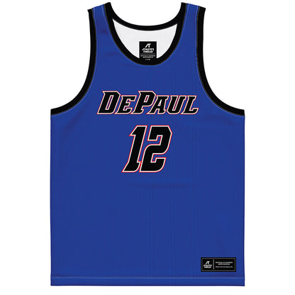 DePaul - NCAA Women's Basketball : Ellery Minch - Purple Basketball Jersey-0