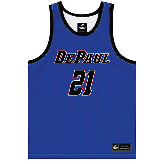 DePaul - NCAA Women's Basketball : Natiah Nelson - Purple Basketball Jersey-0