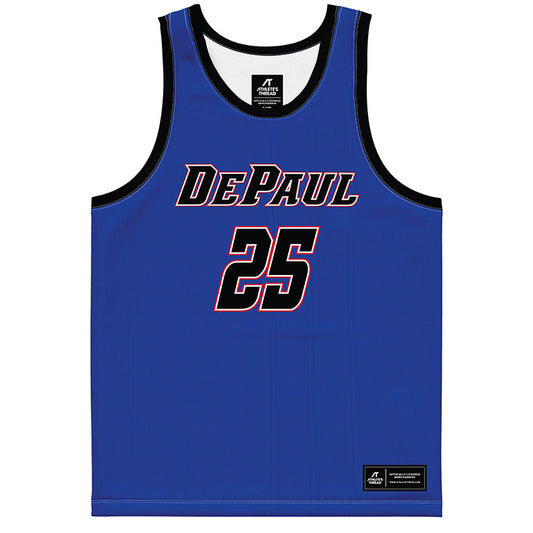 DePaul - NCAA Women's Basketball : Kate Clarke - Purple Basketball Jersey-0