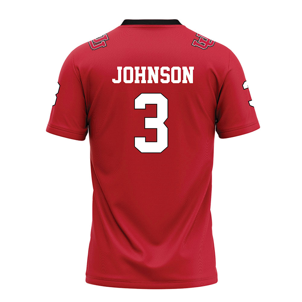 Utah - NCAA Football : Nate Johnson - Red Football Jersey-1
