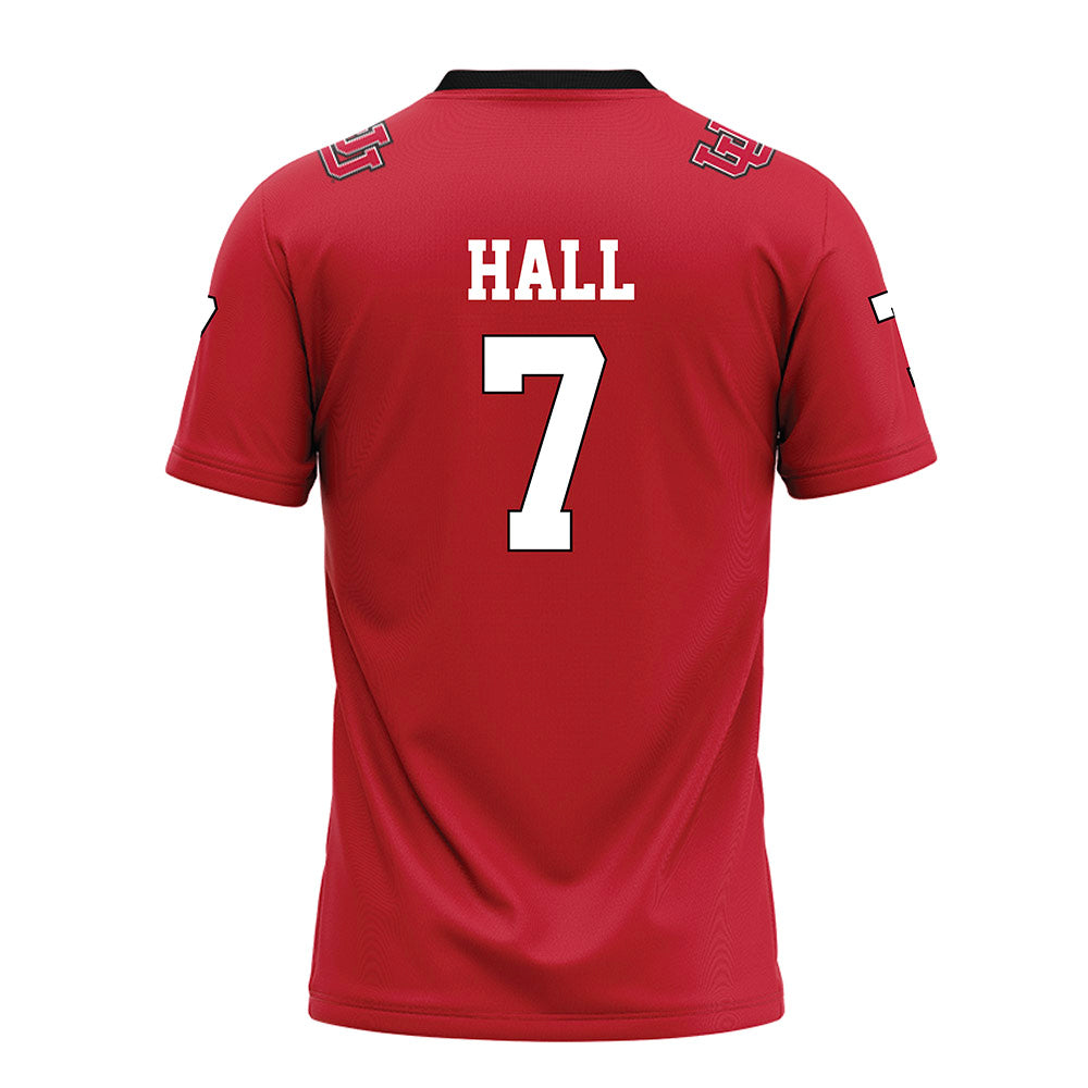 Utah - NCAA Football : Johnathan Hall - Red Football Jersey-1