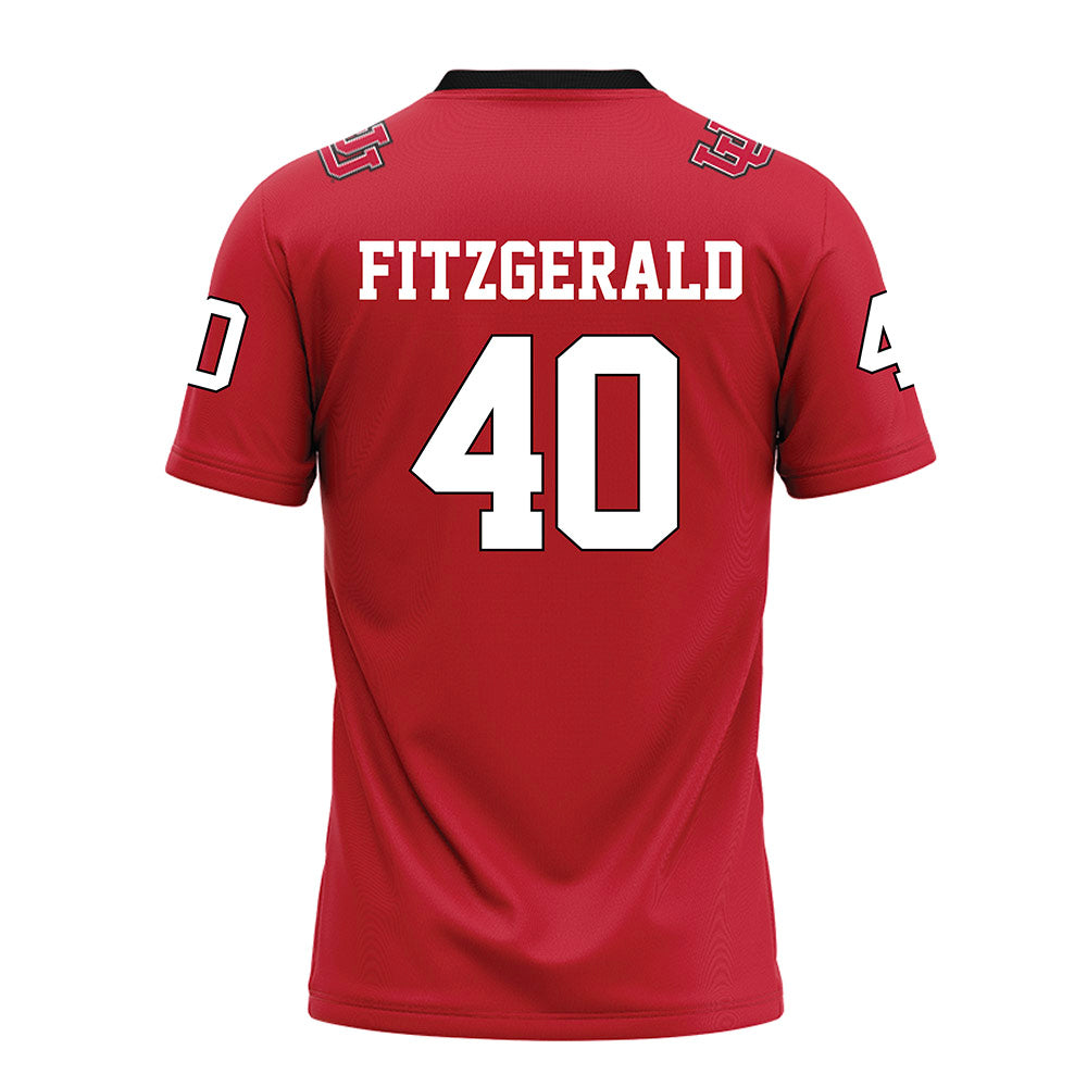 Utah - NCAA Football : Paul Fitzgerald - Red Football Jersey