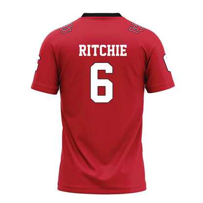 Utah - NCAA Football : Nate Ritchie - Red Football Jersey-1