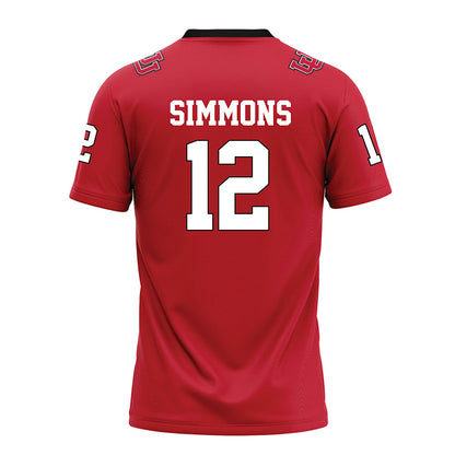 Utah - NCAA Football : Larry Simmons - Red Football Jersey-1