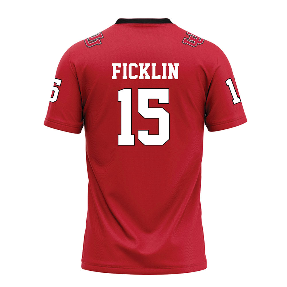 Utah - NCAA Football : Jamarian Ficklin - Red Football Jersey-1