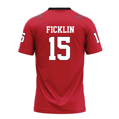 Utah - NCAA Football : Jamarian Ficklin - Red Football Jersey-1