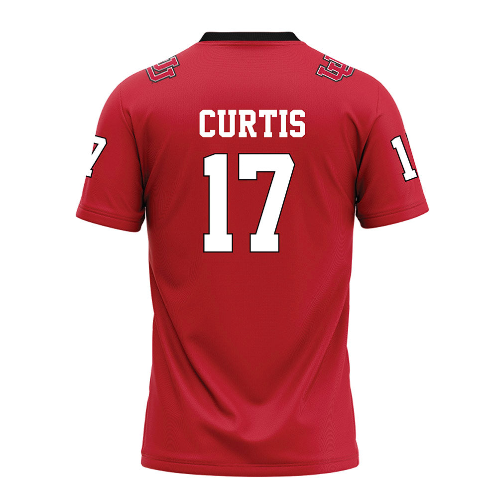 Utah - NCAA Football : Dillon Curtis - Red Football Jersey-1