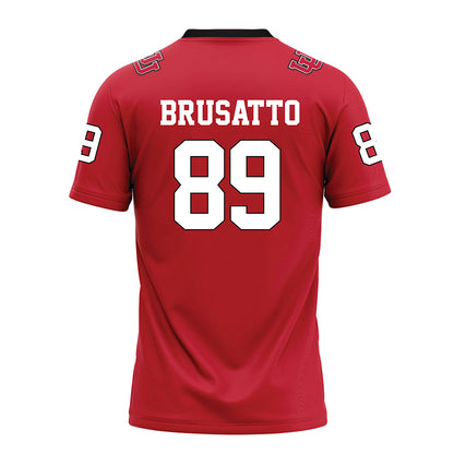 Utah - NCAA Football : Justice Brusatto - Red Football Jersey