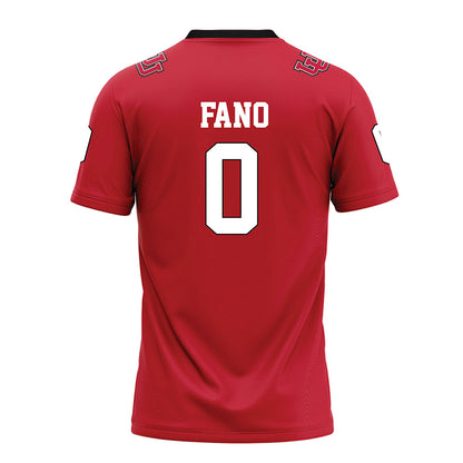 Utah - NCAA Football : Logan Fano - Red Football Jersey