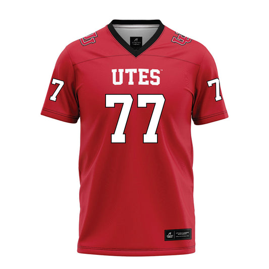Utah - NCAA Football : Nick Hallock - Red Football Jersey-0