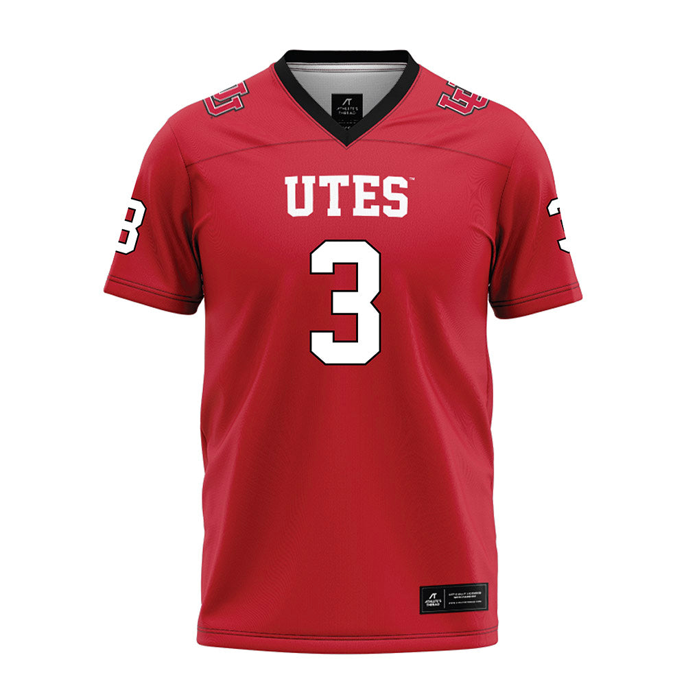 Utah - NCAA Football : Dorian Singer - Red Football Jersey