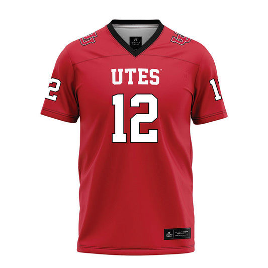 Utah - NCAA Football : Larry Simmons - Red Football Jersey-0