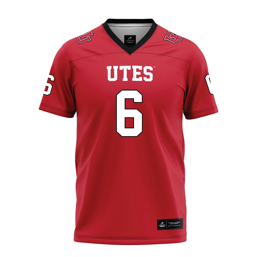 Utah - NCAA Football : Nate Ritchie - Red Football Jersey-0