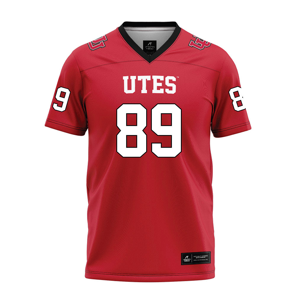 Utah - NCAA Football : Justice Brusatto - Red Football Jersey