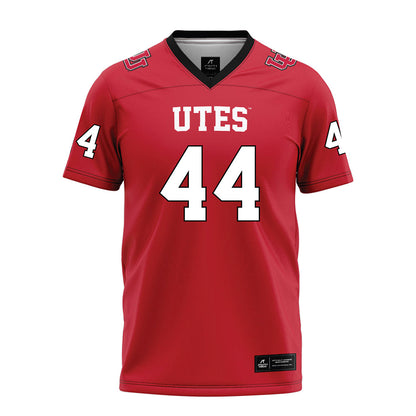 Utah - NCAA Football : Logan Castor - Red Football Jersey-0