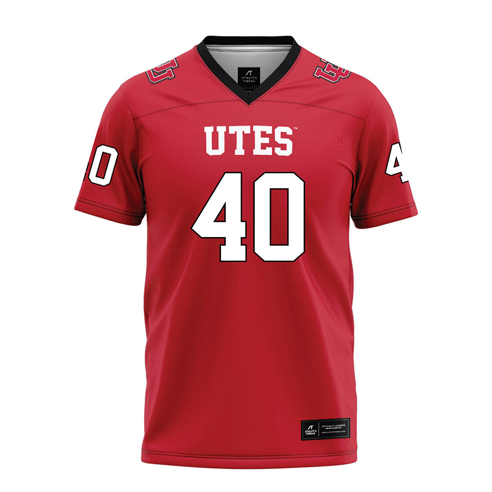 Utah - NCAA Football : Paul Fitzgerald - Red Football Jersey