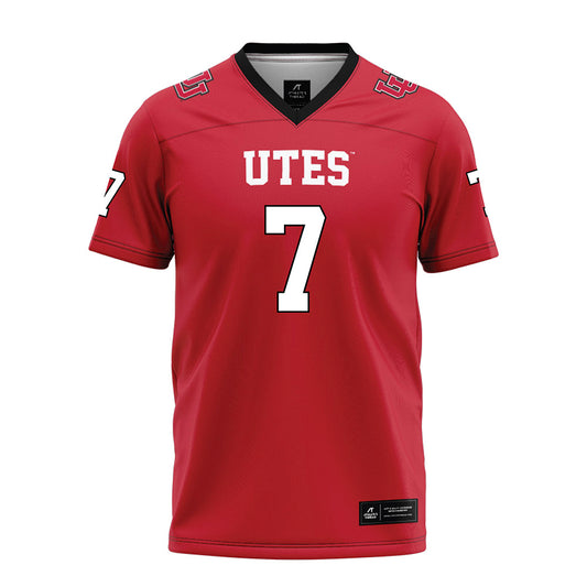 Utah - NCAA Football : Johnathan Hall - Red Football Jersey-0
