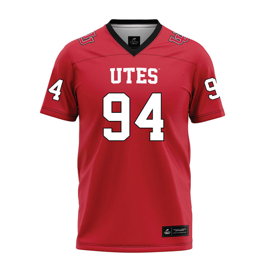 Utah - NCAA Football : Jaxson Jones - Red Football Jersey-0