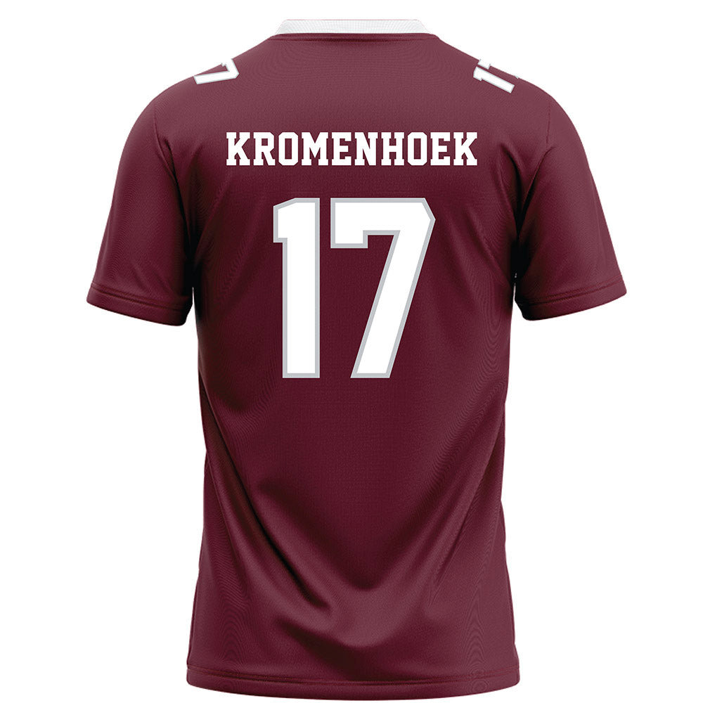Mississippi State - NCAA Football : Luke Kromenhoek - Maroon Football Jersey-1