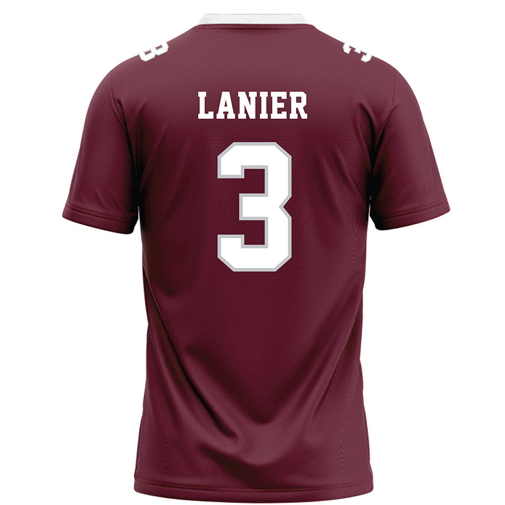 Mississippi State - NCAA Football : Brylo Lanier - Maroon Football Jersey-1