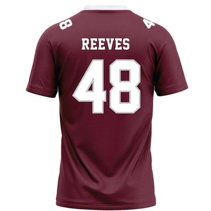 Mississippi State - NCAA Football : Turner Reeves - Maroon Football Jersey-1