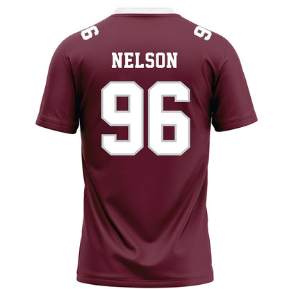 Mississippi State - NCAA Football : John Nelson - Maroon Football Jersey-1