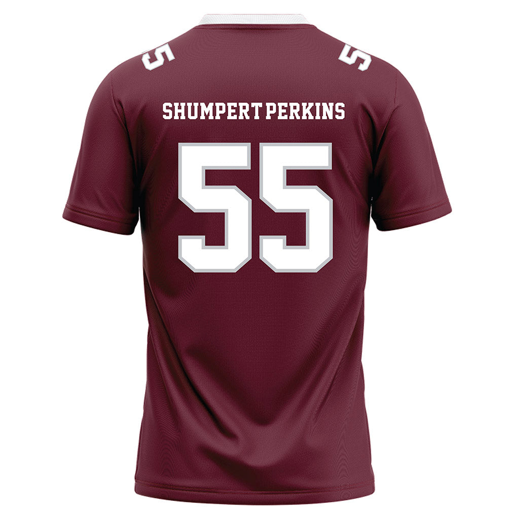 Mississippi State - NCAA Football : Jakheem Shumpert-Perkins - Maroon Football Jersey-1