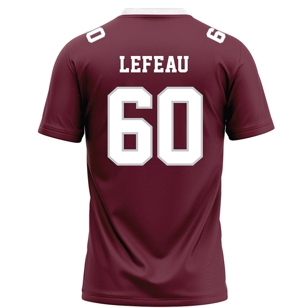 Mississippi State - NCAA Football : Matthew Lefeau - Maroon Football Jersey-1