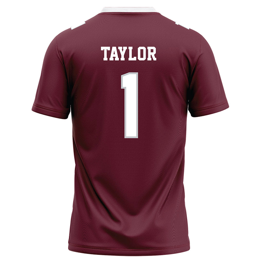 Mississippi State - NCAA Football : KaMario Taylor - Maroon Football Jersey-1