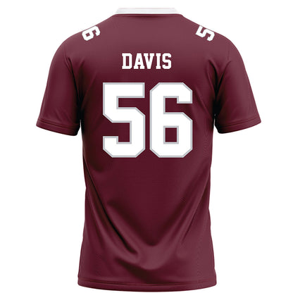 Mississippi State - NCAA Football : Wesley Davis - Maroon Football Jersey-1