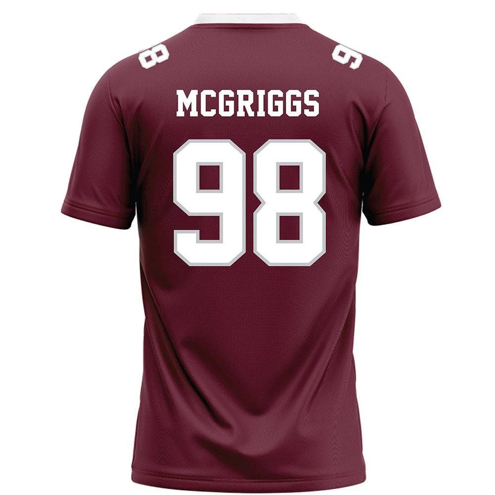 Mississippi State - NCAA Football : Ketedres Mcgriggs - Maroon Football Jersey-1