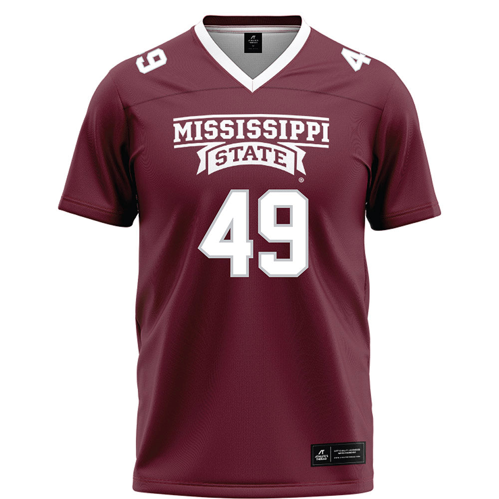 Mississippi State - NCAA Football : Marlon Hauck - Maroon Football Jersey-0