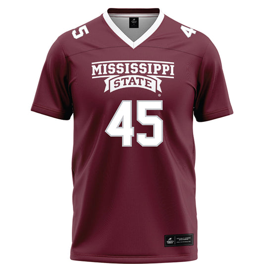 Mississippi State - NCAA Football : Ethan Myers - Maroon Football Jersey-0